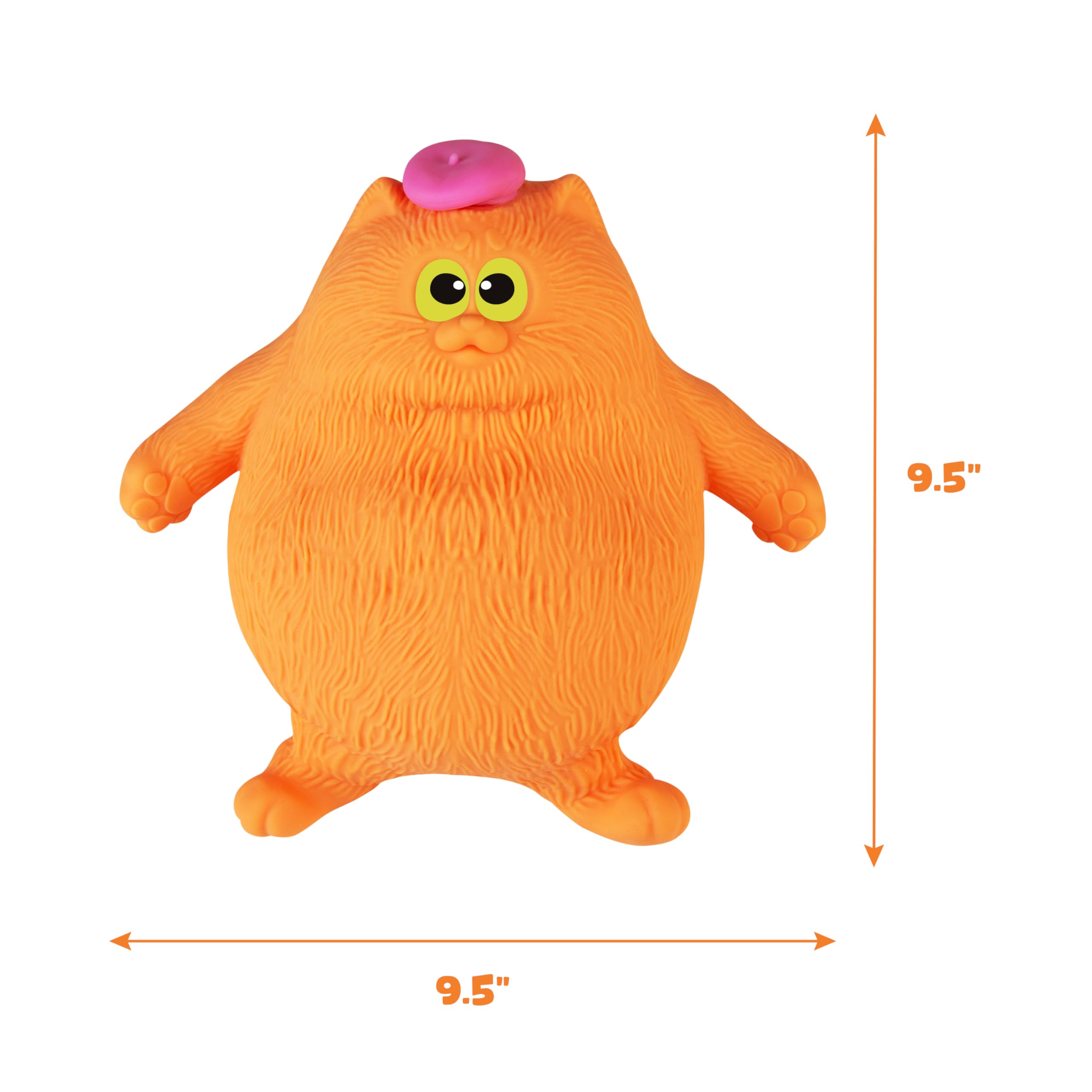 Amazon.com: ORB Jumbo Funkee Animalz Squishy Cool Cat with Hat